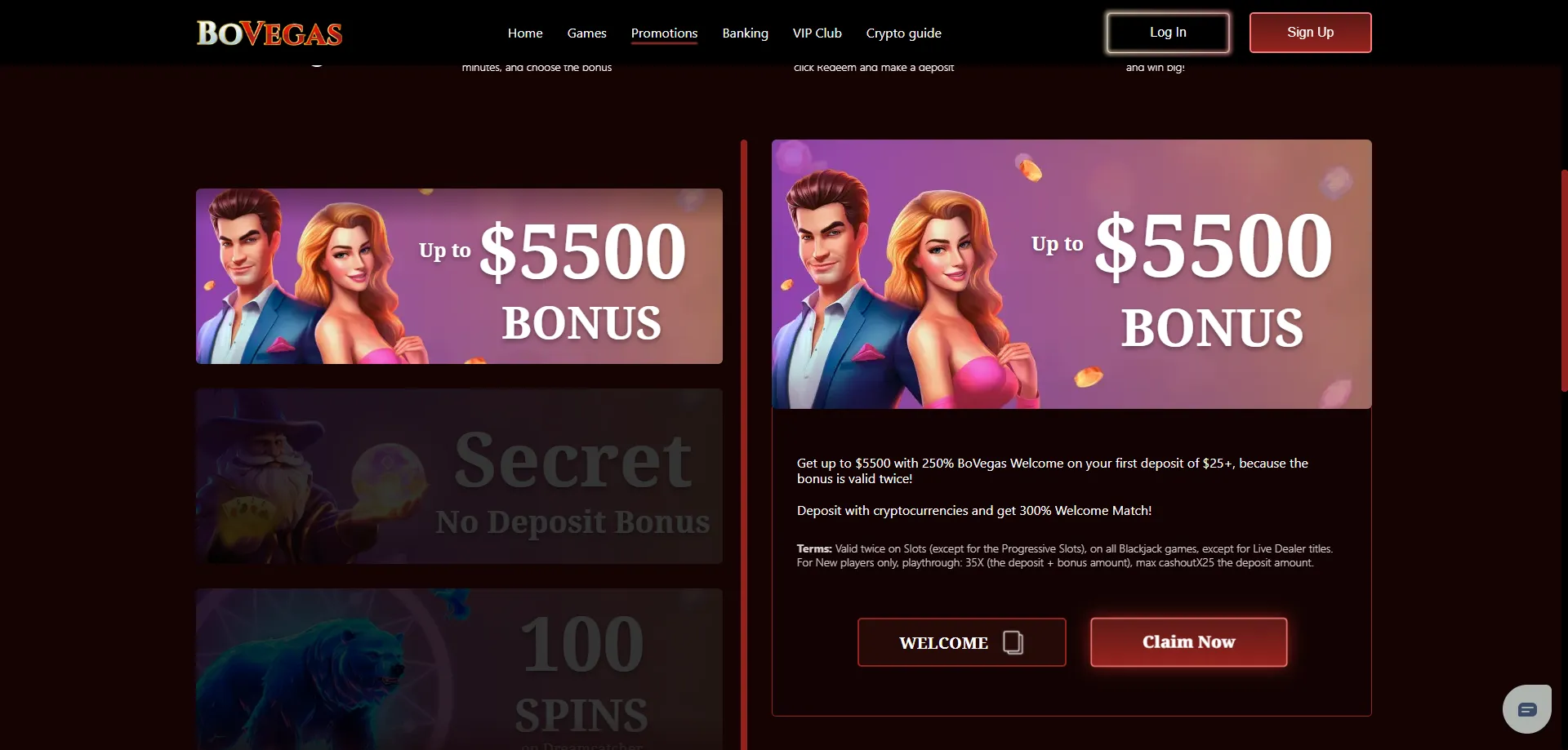 Bovegas casino bonus codes and promotions overview 2026